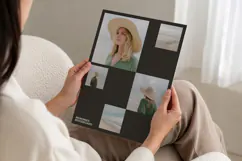 Clean Grid Travel Mood Board Photo Collage | Editable Canva Product Image 3