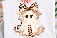 Halloween Ghost &amp; Coquette PNG Sublimation Designs Product Image 4