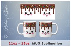 2 Funny Kawaii Designs. 11oz-15oz Coffee Cocoa Mug Product Image 2