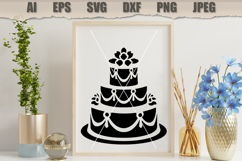 Stencil Wedding Cake Product Image 3