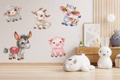 Farm Life Watercolor Animals Product Image 3