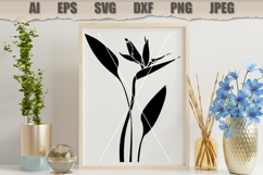 Stencil Strelitzia flower Product Image 3