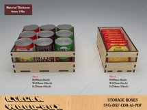 Kitchen Storage Boxes / Cupboard Organise Stackable Box SVG Product Image 3