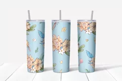 Giraffe sublimation design. Skinny tumbler wrap design. Product Image 3