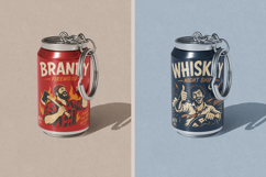 Soda Can Keychain Mockup Product Image 3