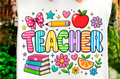 Colorful Preppy Teacher Design Product Image 1