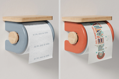 Toilet Tissue Paper Roll Mockup Product Image 3
