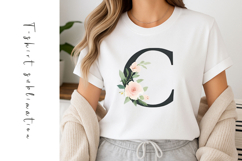 Alphabet, Letters, Monogram, White Flowers Product Image 1