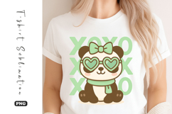 Cute Panda XOXO T-Shirt Sublimation PNG Product Image 1