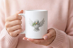 Knitted Dove of Peace 3D PNG Product Image 3