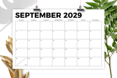 2029 11 x 17 Inch Calendar Template Product Image 4