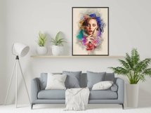 Realistic Watercolor Canvas Painting Product Image 12