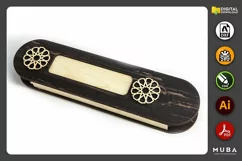 Wooden Pen Box, Gift Jewellery Box, Laser cut file Product Image 3
