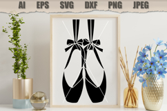 Stencil Ballet Pointe Shoes Product Image 3