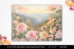 Fantasy Landscape Chopping Board Sublimation Product Image 1