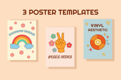 Retro Groovy 70s Clipart Bundle Product Image 3