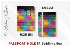 Oil Drum pattern - Passport Holder sublimation. Product Image 3