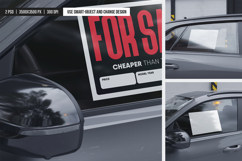 Car For Sale Sign Mockup Product Image 3