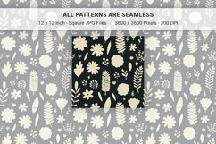 Abstract Seamless Pattern with flowers and leaves Product Image 3
