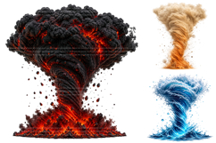 Elemental Tornado Clipart Bundle Product Image 2