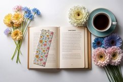 Elegant Bookmark Mockup with Flowers &amp; Coffee Product Image 3