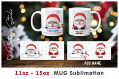 4 Funny Christmas 11oz-15oz Mug Designs. Custom Name Mugs. Product Image 3