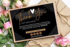 10 Thank you Cards Small Business Black &amp; Gold Bundle Product Image 3