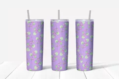 Lion sublimation design. Skinny tumbler wrap design. Product Image 3