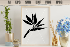 Stencil Strelitzia flower Product Image 3