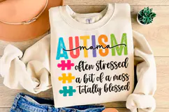 Autism Mom Sweatshirt, Women’s Svg Png, Product Image 4