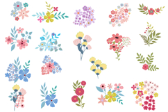 Ditsy vector floral patterns and clipart Product Image 4