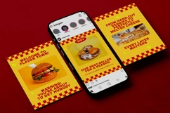 Food and Beverage Instagram Carousel &amp; Canva Template Product Image 3