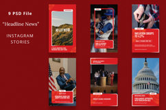 Henli - Headline News Instagram Story &amp; Canva Template Product Image 3