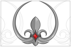 Fleur De Lis Vector Design Heraldic Symbol Product Image 2