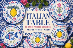 Dolce Riviera Mediterranean Folk Clipart Bundle Product Image 3