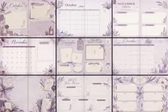 2027 Lavender Planner Journal Kit|Junk Journal Product Image 4