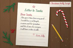 Christmas Holly Script - Festive Brush Script Font Product Image 2