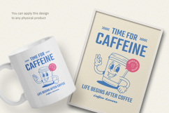 Time for Caffeine T-Shirt Design, Editable Template Product Image 3