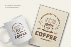 Homemade Happiness Coffee Retro T-shirt Product Image 3