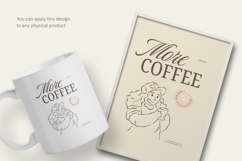 Whimsical Coffee Girl Cozy T-Shirt Product Image 3