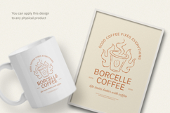 Fiery Coffee Logo T-shirt Canva &amp; Illustrator Template Product Image 3