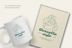 Coffee Girl T-Shirt, Editable Canva &amp; Illustrator Template Product Image 3