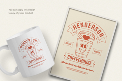 Retro Coffeehouse T-Shirt 30s Mascot Product Image 3