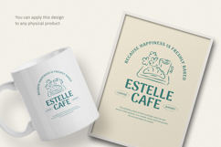 Cafe T-Shirt Design, Editable Canva &amp; Illustrator Template Product Image 3