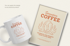 Coffee T-Shirt Design, Editable Canva &amp; Illustrator Template Product Image 3