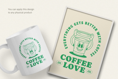 Retro Coffee T-Shirt 30s Cartoon Mascot Product Image 3