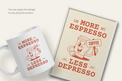 Retro Coffee T-Shirt 70s POD Design Product Image 3