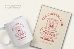 Retro Coffee Quote T-Shirt 30s Cartoon Product Image 3