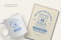 Funny Coffee Quote Tee Vintage Mascot Product Image 3