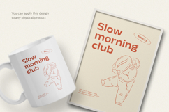 Slow Morning Club Minimalist T-Shirt Product Image 3